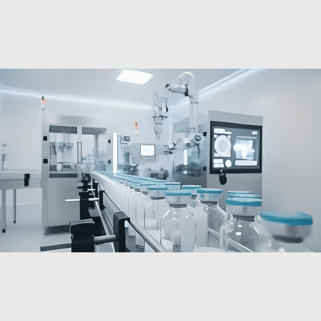 Sterile laboratory with automated equipment