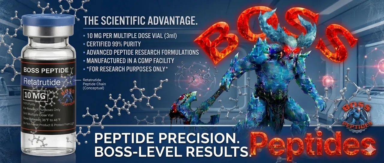 Peptide vial with scientific details