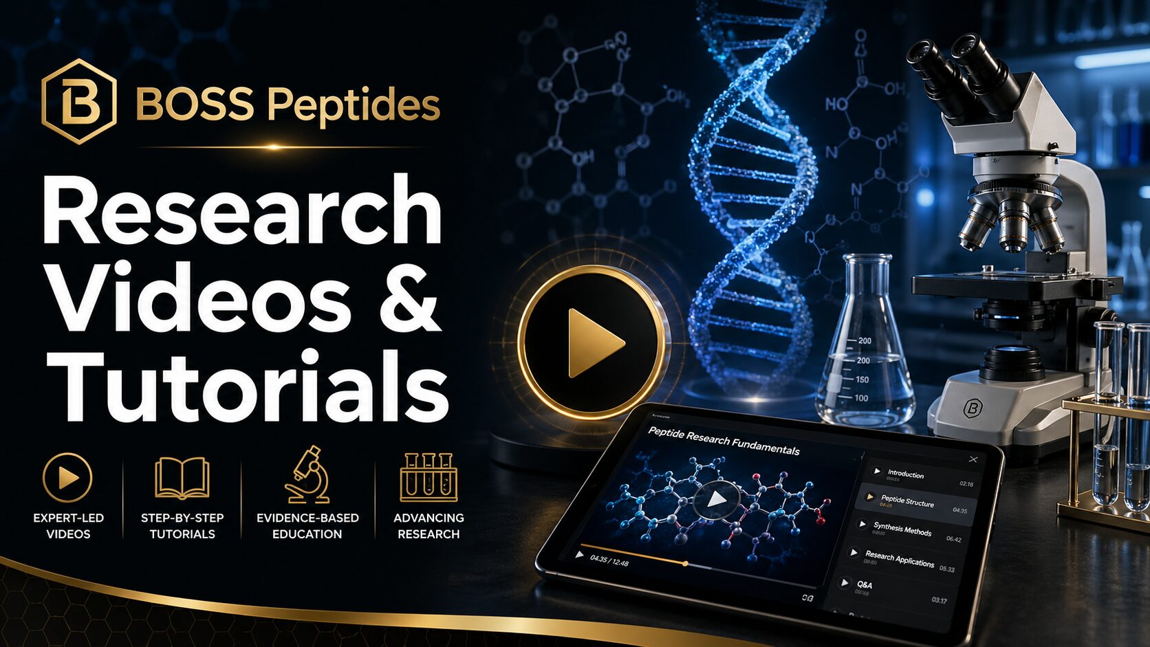 Boss Peptides research videos and tutorials